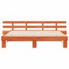 vidaXL Рамка за легло Кафяво 180 x 200 cm Солидно борово дърво