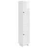 vidaXL Комплект шкафове 2 pcs Бял гланц 34,5 x 33 x 90 см