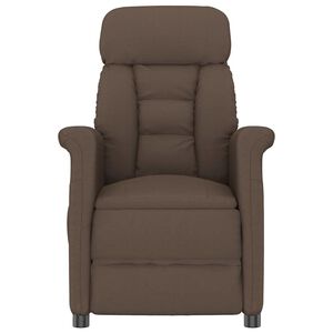 vidaXL Масажен стол Кафяво 96.5 x 70.5 x 95 см Микрофибър