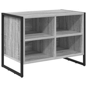 vidaXL Шкаф за обувки 60 x 35 x 44 см Инженерна дървесина Сив Сонома