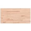 vidaXL Плот за баня 100x50x1,5 см масивно дърво бук