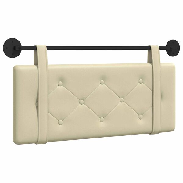 vidaXL Висяща табла Монтиране на стена Крем 100 cm Изкуствена