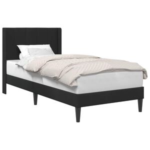 vidaXL Рамка за легло с таблото Черно 80 x 200 cm Кадифе