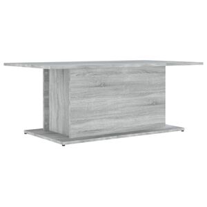 vidaXL Кафе маса, сив сонома, 102x55,5x40 см, инженерно дърво