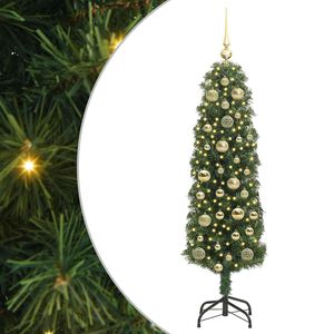 vidaXL С изкуствено коледно дърво с 150 LED светодиода Зелен 120 cm