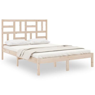vidaXL Рамка за легло, дърво масив, 120х200 см