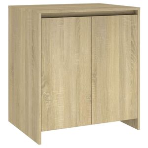 vidaXL Сайдборд, дъб сонома, 70x41x75 см, инженерно дърво