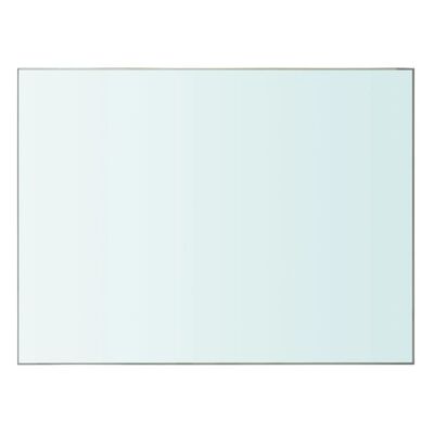 vidaXL Плоча за рафт, прозрачно стъкло, 40 x 30 см