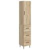 vidaXL Комплект шкафове 2 бр. 33 x 34,5 x 90 см Инженерна дървесина