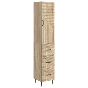 vidaXL Комплект шкафове 2 бр. 33 x 34,5 x 90 см Инженерна дървесина