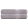 vidaXL Кърпи FROGN 2 бр. Сиви 100x200 см 360 г/м&sup2;