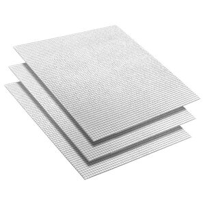 vidaXL Огледално мозайчно плоча 3 бр. Сребристо 30 x 30 cm Стъкло