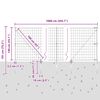 vidaXL Ограда с пост Сребрист 1,4 x 10 m Стомана