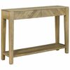 vidaXL Конзолна маса с чекмедже Естествено сиво 110 x 30 x 80 см