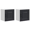 vidaXL Панел за миялна машина Kalmar 2 pcs Черно Инженерна дървесина