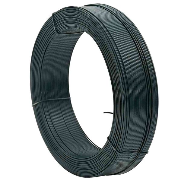 vidaXL Тел за привързване на ограда 250 м 2,3/3,8 мм стомана зелена