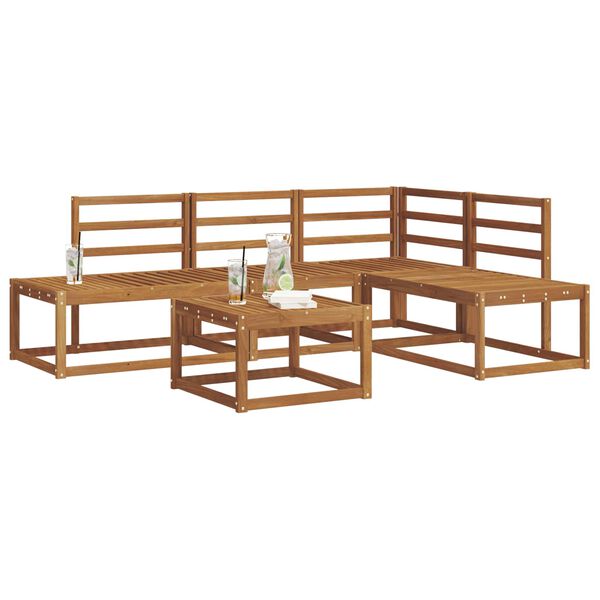 vidaXL Комплект дивани Естествен