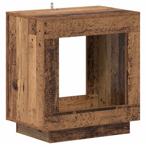 vidaXL Странична маса Старо дърво 60 x 40 x 65 см Инженерна дървесина