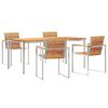 vidaXL Комплект за хранене в градината 5 pcs