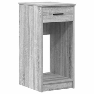 vidaXL Стойка за компютърна кула с чекмедже сив сонома 35x45x77 см