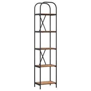 vidaXL Рафт за книги 5 нива 40 x 30 x 183 см Инженерна дървесина