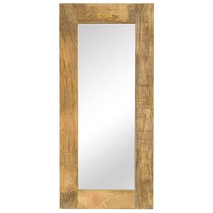 vidaXL Огледало, мангово дърво масив, 50x110 см