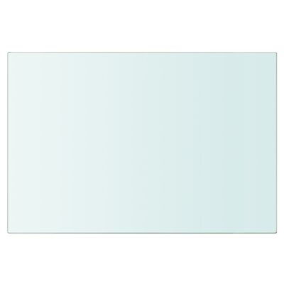 vidaXL Плоча за рафт, прозрачно стъкло, 30 x 20 см