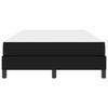 vidaXL Рамка за легло с матрак Черно 120 x 200 cm текстил