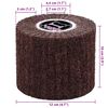 vidaXL Шлифовъчни ролки 3 pcs Кафяво 12 x 12 x 10 см Синтетичен fibre