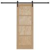 vidaXL Преплъзваща се врата Кафяво 73,5 x 198,5 см