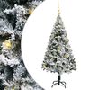 vidaXL С изкуствено коледно дърво с 150 LED светодиода Бяло 150 cm
