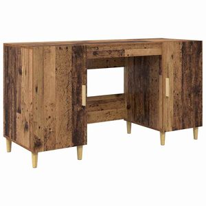 vidaXL Бюро Старо дърво Инженерна дървесина 140 x 50 x 75 см
