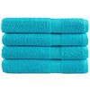vidaXL Премиум кърпи SOLUND 4 бр тюркоаз 100x200 см 600 gsm