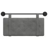 vidaXL Висяща табла Монтиране на стена Тъмен сив 90 x 55 x 5 см Кадифе