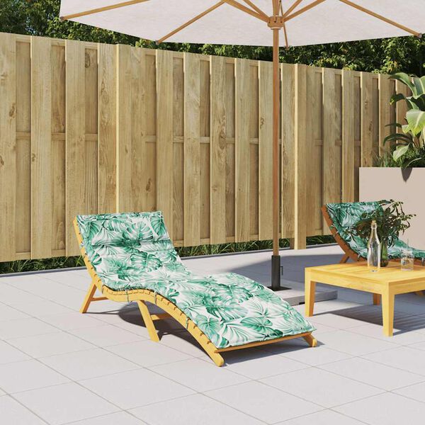 vidaXL Шалте за шезлонг, на листа, 180x60x4 см, Оксфорд плат
