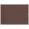 vidaXL Балконски параван кафяв 75x700 см 100% полиестер оксфорд