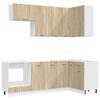 vidaXL Кухненски единица LYON 8 pcs Дъб сонома Инженерна дървесина