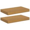 vidaXL Стенен рафт 2 pcs Бежово 40 x 23,5 x 4 см Инженерно дърво