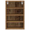 vidaXL Висящ шкаф "Рига" Старо дърво 40x29,5x60 см Инженерно дърво