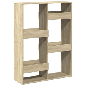 vidaXL Разделител за стая, дъб сонома, 100x33x135 см, инженерно дърво