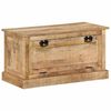 vidaXL Пейка за съхранение на обувки, 85x40x45 cм, мангово дърво масив
