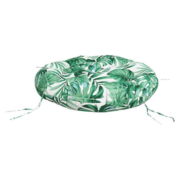 vidaXL Кръгла възглавница на листа &Oslash; 60 x11 см Оксфорд плат