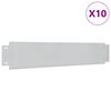 vidaXL Бордюрни ленти, 10 бр, поцинкована стомана, 100x20 см