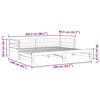 vidaXL Разтегателно дневно легло, без матрак, 80x200 см