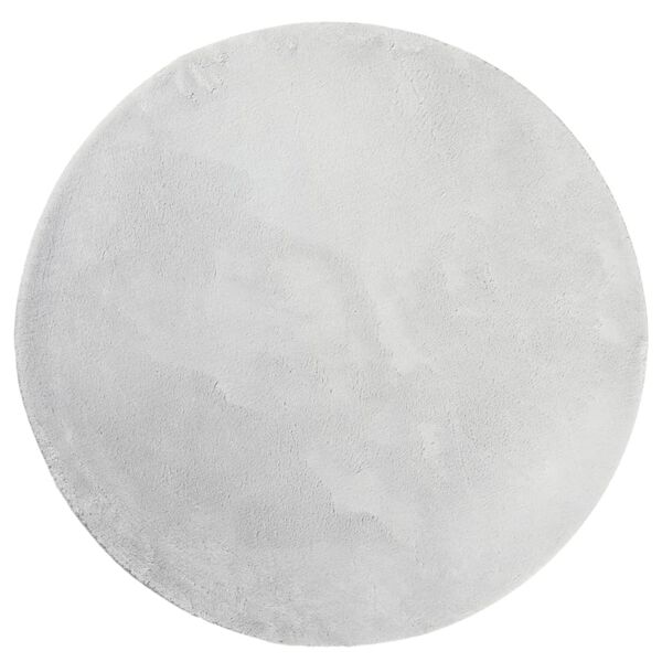 vidaXL Килим HUARTE с къс косъм, мек и миещ се, сив, &Oslash; 120 см