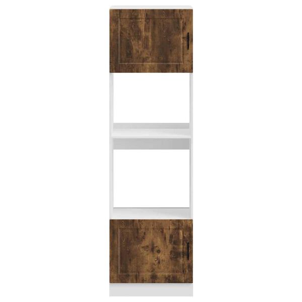 vidaXL Шкафове за фурна 2 бр Porto, опушен дъб, инженерна дървесина