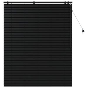 vidaXL Венецианска щора Черно 130 x 160 см 35 mm