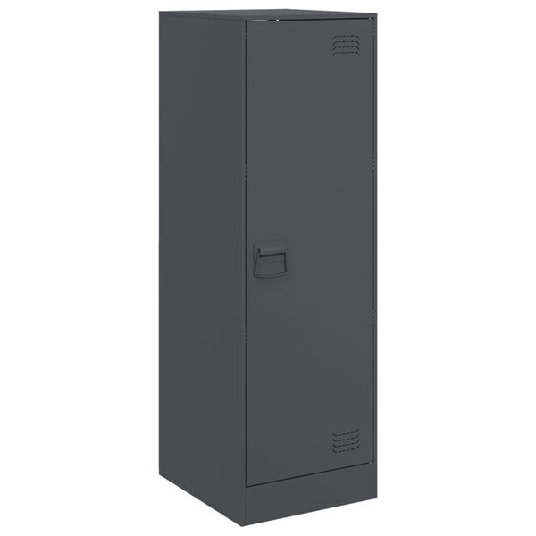 vidaXL Бюфет, антрацит, 34,5x39x107 см, стомана