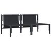 vidaXL Мебели за открито с възглавница с възглавница Антрацит Стомана