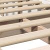 vidaXL Рамка за легло Бяло 100 x 200 cm Солидно борово дърво